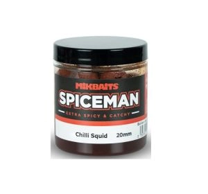 Boilies v dipe Spiceman Chilli Squid 250ml 20mm